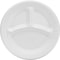 Dart Mediumweight Foam Plates, 9" dia, White, PK125 PK 9CPWQR - alternate 1