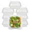 Eco Harmony Products Food Storage Container, Hinged, Plastic, Translucent, 6" x 6", 250PK 804620 - alternate 1