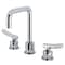 Kingston Brass Widespread Bathroom Faucet with Push Pop-Up Drain, Polished Chrome KS1451TKL - alternate 1