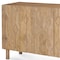 Homeroots 71in Light Brown Solid Wood Carved Geometric Sideboard Soft Close with Four Doors 611021 - alternate 4
