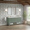 James Martin Vanities Breckenridge 60 in. Double Vanity, Smokey Celadon, w/ 3 CM Carrara Marble Top 330-V60D-SC-3CAR - alternate 5