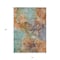 Homeroots 10' X 14' Copper Orange And Teal Blue Abstract Washable Indoor Outdoor Area Rug 581766 - alternate 7