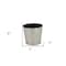 Homeroots 9in Silver Recycled Plastic Indoor Outdoor Round Pot Planter 488205 - alternate 3