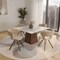 Leisuremod Wooden Dining Chair Modern style Nymia Collection Washed Walnut in Taupe NCWW-22TP - alternate 6