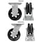 Hyw Products Heavy Duty Caster Set 5in V-Groove Wheels, 2 Rigid & 2 Swivel, 4PK 40-50R-A1-VG-2,40-50S-A1-VG-2 - alternate 3