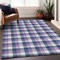 Homeroots 8' X 10' Navy Blue Purple And Beige Plaid Washable Indoor Outdoor Area Rug 601413 - alternate 7
