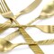 Megachef La Vague 20 Piece Flatware Utensil Set, Stainless Steel Service for 4 in Matte Gold MCFW-LA VAGUE-MATTEGOLD - alternate 7