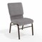 Flash Furniture Gray Fabric Church Chair, PK4 4-XU-CH-60096-BEIJING-GY-BAS-GG - alternate 1