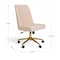 Martha Stewart Maeve Upholstered Office Chair in Conch Shell/Polished Brass CH-231216-3-PK-MS - alternate 8