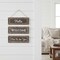 Homeroots 14" X 12" Brown And White Reversible Welcome Wood Wall Decor 636038 - alternate 3
