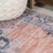 Jonathan Y Wincer Chenille Cottage Medallion Non-Slip Machine-Washable Orange/Gray 5 ft. x 8 ft. Area Rug WSH202B-5 - alternate 7