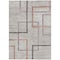 Homeroots 10' X 14' Taupe Charcoal And Copper Geometric Washable Indoor Outdoor Area Rug 588349 - alternate 8