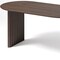 Homeroots 67" Walnut Solid Wood Double Pedestal Base Oval Dining Table 712227 - alternate 3