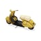 Homeroots 9" Yellow and Black Metal Hand Painted 1959 Yellow Scooter Model Motorcycle 489435 - alternate 6