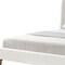 Homeroots Cream Solid Wood Queen Upholstered Linen Bed 544900 - alternate 8