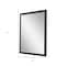 Homeroots 32" Black Hammered Geometric Framed Accent Mirror 632840 - alternate 4
