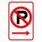 Sign Solutions Usa Parking Sign, 12 in W, Aluminum Sign, White DCS06DWT1218CUS00151 - alternate 1