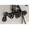 Kingston Brass Wall Mount Clawfoot Tub Faucet, Oil Rubbed Bronze AE8455CG - alternate 4