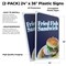 Signmission Fried Fish Sandwich, Plastic Signs Only 24 Inch x 36 Inch, Corrugated Plastic, 2PK CSB-2436-2PACK-30379 - alternate 2