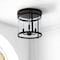 Jonathan Y Ciel Simple Farmhouse 12.5" 3-Light Metal/Glass Rustic Vintage LED Flush Mount, Oil Rubbed Bronze JYL7503A - alternate 4