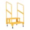 Vestil Adjust Step Stand, 2 Step, Handrail, 24x23, 43.125 Overall Height, Steel, Yellow ASP-24-HR - alternate 6