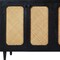 Homeroots 94in Black Distressed Solid Wood Sideboard with Six Doors 606295 - alternate 7