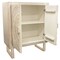Homeroots 33in Distressed White Solid Wood Two Door Floral Carved Accent Cabinet 489022 - alternate 8