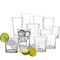 Gibson Home Great Foundations 16 Piece Tumbler and Double Old Fashioned Glass Set in Bubble Pattern 91850.16 - alternate 4