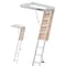 Vevor Aluminum Attic Ladder Folding Retractable Loft Stairs 9.8'-10.3' Ceiling A9 - alternate 1