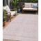 Homeroots 5' X 8' Pink And Ivory Southwestern Washable Indoor Outdoor Area Rug 593703 - alternate 1