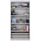 Sandusky Lee Welded Steel Bookcase, 36x12x72, Dove Gray BA40361272-05 - alternate 5
