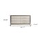 Homeroots 64" White And Silver Wood Six Drawer Double Dresser 564685 - alternate 11