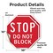 Signmission Stop Do Not Block, 10 inch X 10 inch, Vinyl Decal, 2PK OC-D-2PACK-10-206 - alternate 4