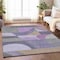 Homeroots 10' X 14' Purple Gray And Beige Geometric Washable Indoor Outdoor Area Rug 616741 - alternate 4