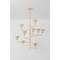 Hudson Valley Lighting Alora 44 in. Chandelier Vintage Gold Leaf/Gilded Ivory 1289-VGL/GLI - alternate 6