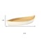 Homeroots 10in Gold And Off White Cast Iron Oval Boat Shaped Tray 634798 - alternate 5