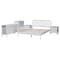 Baxton Studio Lucera Mid-Century White Full Size 5-Piece Bobbin Bedroom Set 257-14015-14127-14124-14121-14121-ZORO - alternate 5