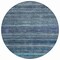Homeroots 8' Blue And Gray Round Striped Washable Indoor Outdoor Area Rug 615838 - alternate 7