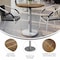 Flash Furniture Commercial All-Weather 31.25" Natural HPL Tabletop with Silver RD Base ST-RD31-NAT-TR18S-GG - alternate 7