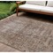 Homeroots 8' X 10' Brown Oriental Washable Indoor Outdoor Area Rug 607527 - alternate 1