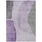 Homeroots 5' X 8' Purple Eggplant And Gray Abstract Washable Indoor Outdoor Area Rug 582027 - alternate 4