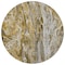 Homeroots 8' Brown Taupe And Gold Round Abstract Washable Indoor Outdoor Area Rug 577934 - alternate 5