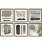 Homeroots Set of Six City Loft Gold Framed Print Wall Art, 6PK 416318 - alternate 1