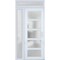 Vdomdoors Front Exterior Prehung FiberGlass Door Frosted Glass / Manux 8002 White Silk / Sidelight and Transo MANUX8002EXD-WS-W36+16 x H80+14-LH - alternate 3