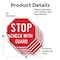 Signmission Stop Check with Guard, 6 inch X 6 inch, Vinyl Decal, 5PK OC-D-5PACK-6-248 - alternate 4