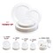 Smarty Had A Party Solid White Economy Round Disposable Plastic Dinnerware Value Set, 240PK 110WH-VP-CASE - alternate 7