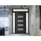 Vdomdoors Front Exterior Prehung Metal-Plastic Door, Manux 8113 Matte Black, 2 Side and Top Sidelite Transom,  MANUX8113EXD-BLK-W14+32+14xH80+14-RH - alternate 3