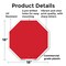Signmission Blank Sign Red Background, 18 Inch X 18 Inch, Plastic Sign OC-P-18-28 - alternate 4