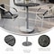 Flash Furniture Commercial All-Weather 31.5" Black Faux Marble HPL Tabletop with Silver RD Base ST-RD31-BKMAR-TR18S-GG - alternate 7