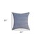 Homeroots 20" X 20" Blue Chenille Zippered Pillow 535257 - alternate 6